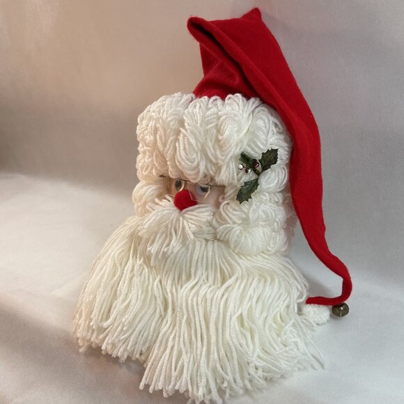 Vintage Handmade Bleach Bottle Santa Wall Hanging - Picture 2 of 5